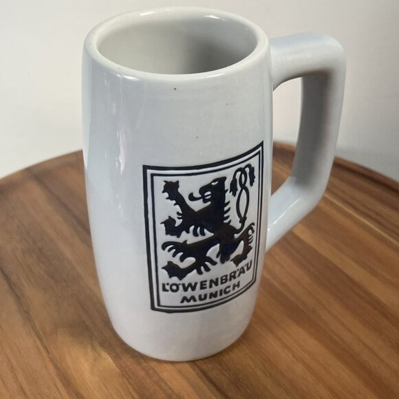 Vintage Lowenbrau Munich Cramarte 1970s German Beer Mug - Picture 3 of 11